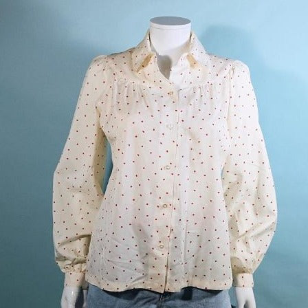 relaxed fit 70s blouse