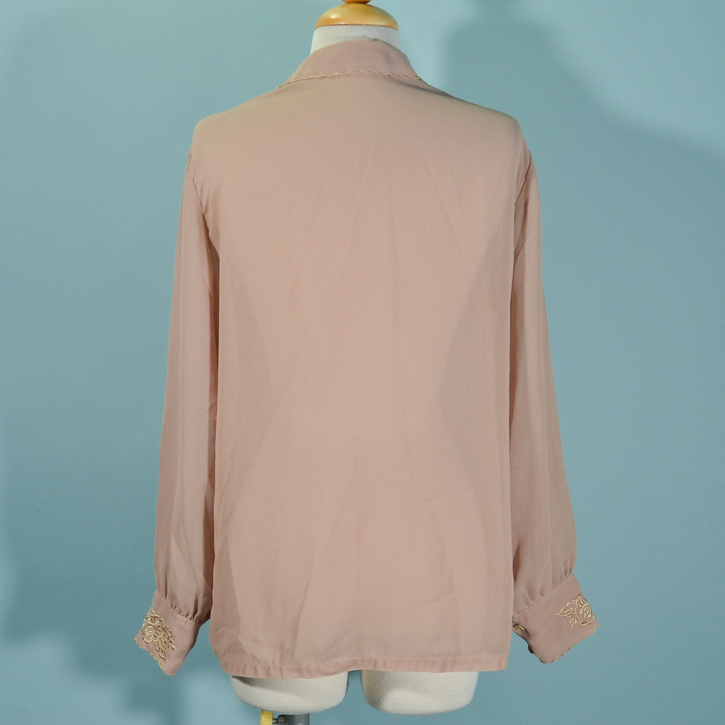 70s relaxed fit blouse back view