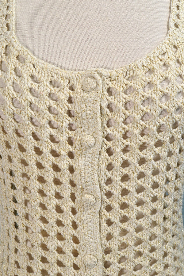 detail vintage crochet top