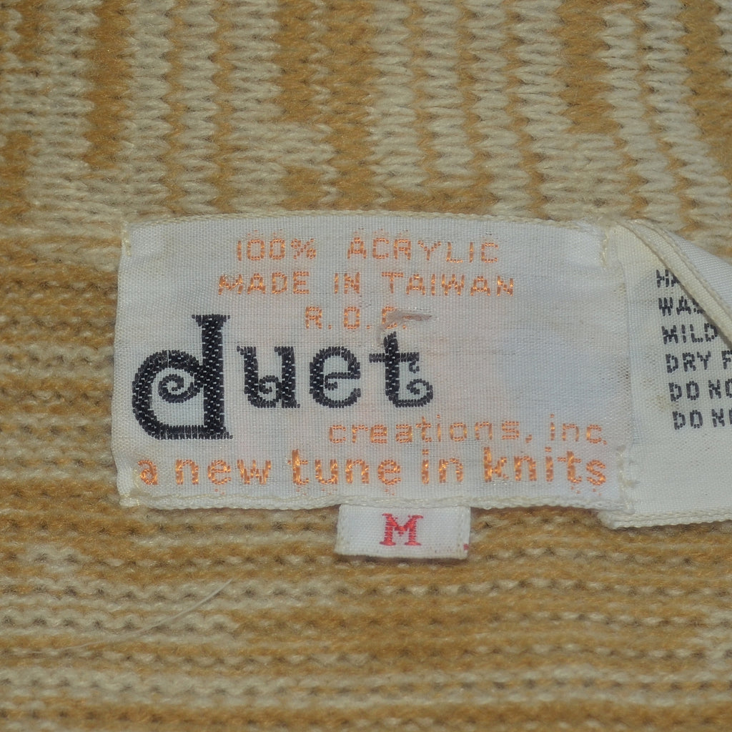 70s Duet Creations cardigan sweater tag