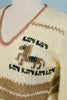 cutest vintage sweater with horses