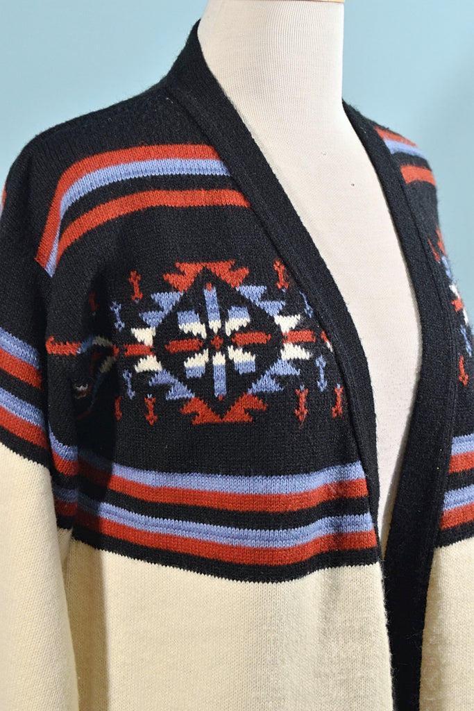 detail vintage southwestern sweater